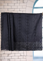 Embroidered Lawn Summer Shawl D#55 - Black