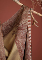 Pashmina Zari Jamawar Shawl D - 18 - Skin