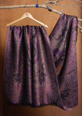 Pashmina Zari Jamawar Shawl D#20 - L Purple