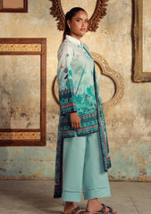 Winter - Sahar - Elara - Fall Printed - 3 Pcs - AW1-25-10 - Ocean Flora