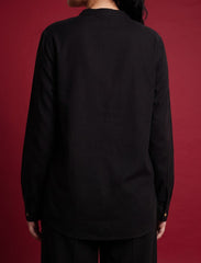 Pret - Moven - Indigo Cotton Linen Women's Shirt - Black