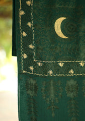 Pashmina Ari Work Shawl D - 216 - D Green