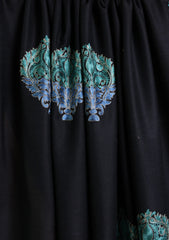 Pashmina Ari Work Shawl D#06 - Black