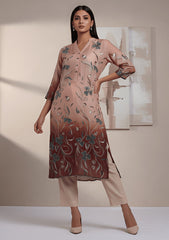 Formals - Riwaj - Imported Silk - 2 Pcs Suit - D#01 - P Peach