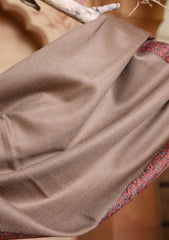 Pashmina Kashmiri Border Scarf D#30 - Brown