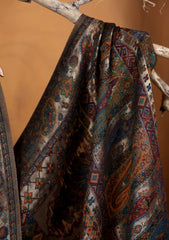 Pashmina Zari Jamawar Shawl D#20 - Brown