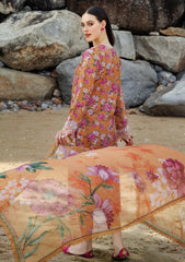 Lawn - Farasha - Aurea - Eid Summer 25 - Coral Haze