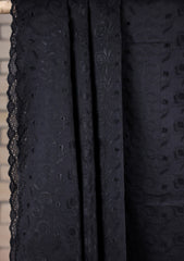 Embroidered Lawn Summer Shawl D#55 - Black