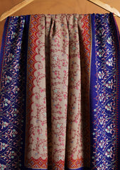 Pashmina Kashmiri Jaaldar Shawl D#118 - Brown