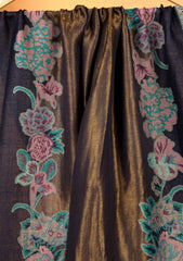 Pashmina Zari Jamawar Shawl D#05 - Black