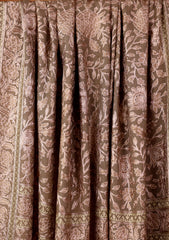 Pashmina Ari Work Jaaldar Shawl D#07 - Brown