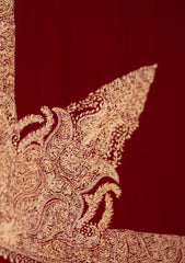 Pashmina Kashmiri Work Shawl D - 21 - Maroon