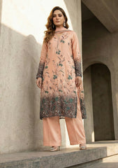 Formals - Riwaj - Imported Silk - 2 Pcs Suit - D#01 - T Pink