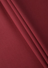 Benetictus Selvage Plain Wool Fabric - Burgndi