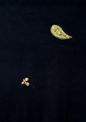 Embroidered Wool Shawl D - 84 - N Blue