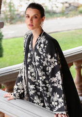 Lawn - Cross Stitch - Eid Edit-II - LWN#0205 - OBSIDIAN BLOOM