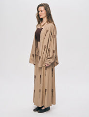 Pret - Moven - Beaded Oversize Shrug - Brown