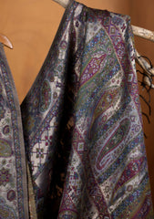 Pashmina Zari Jamawar Shawl D#20 - Grey