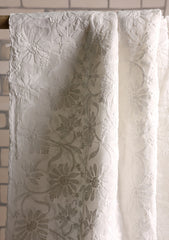 Lawn Chikankari Summer Shawl D#21 - Off White