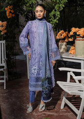 Lawn Collection - Norans - Festive Eid - NE24#15 - PERIWINKLE DREAMS
