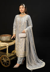 Formals - Zainab Fazlani - Soiree Chiffon 25 - Moonlit Grace