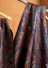 Pashmina Zari Jamawar Shawl D#220 - Blue