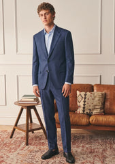 Ermenegildo Zegna Wool & Silk Fabric - D Blue