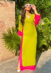 Pret - Manahils - Allechant 25 - Pop of Pink kaftan