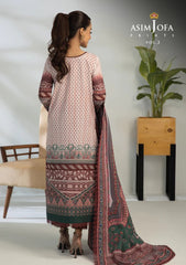 Lawn Collection - Asim Jofa - Basic - Print - 3 Pcs - AJBP#33
