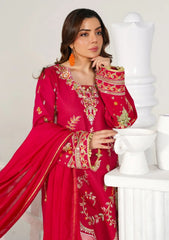 Lawn - Abeer Rasheed - Laal - Luxury 26 - Cherry Red