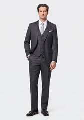 Loro Piana Wish 15 Micron Wool Super 170's Fabric - R Grey