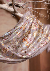 Pashmina Ari Work Jaaldar Scarf D#06 - Skin