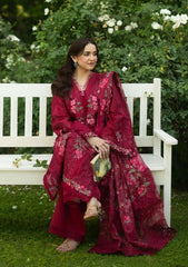 Lawn - Elaf Premium - Luxury 26 - Vol 2 - ELQ#04A - FALLING PETALS