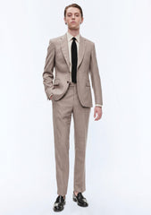 Loro Piana Super 170's Wool & Silk Fabric - D Fawn