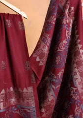 Pashmina Zari Jamawar Shawl D#229 - Maroon