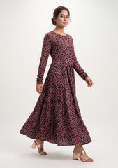 Formals - Rubaaiyat - Digital Printed - Shamoz Silk - Maroon