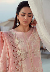 Lawn - Marwat Textiles - Gulmina - Unstitched 25 - D#07 - Pink Lilly