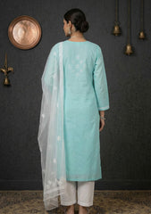 Formals - Riwaj - Fancy 26 - Thread Work - 2 Pcs - D#01 - Ferozi