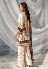 Winter - Meerak - Embroidered Linen 25 - Beige Rose