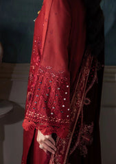 Winter Collection - Nureh - Exclusive - Leather Peach - Velvet Shawl - NE#70