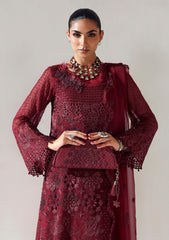 Formals - Alizeh - Aymal - Luxury Bamber Chiffon 25 - D#2200 - RIKA MAROON