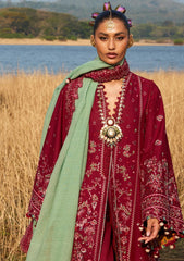 Lawn - Hussain Rehar - Luxury Lawn 25 - Mahogany