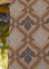 Swiss Lawn Ari Work Shawl D - 17 - L Brown