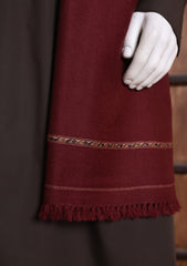 Men Shawls - Wool Shawls - D#20 - Maroon