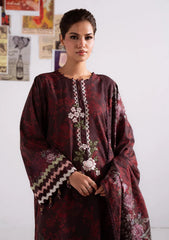 Winter - Cross Stitch - Khaddar Unstitched 25 - KAR#105 - FLORAL MELODY