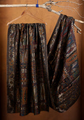 Pashmina Zari Jamawar Shawl D#20 - Brown 1
