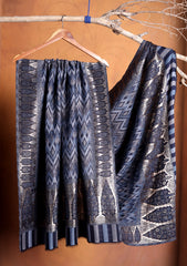 Pashmina Zari Jamawar Shawl D#101 - Black