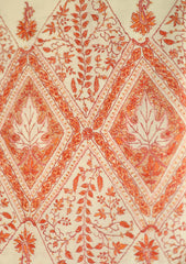 Pashmina Kashmiri Jaaldar Shawl D - 37 - Off White