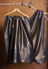 Silk Zari Jamawar Shawl D#45 - N Blue