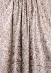 Pashmina Ari Work Jaaldar Scarf D#03 - Skin